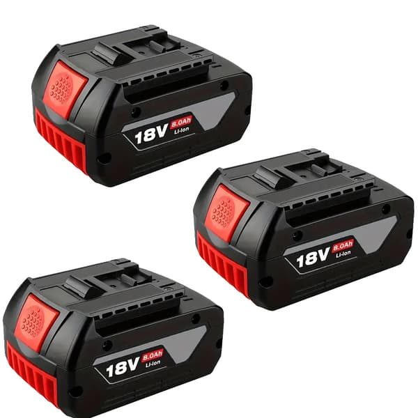Batteri, 8000mAh kapacitet, 18V spänning,3st batteri 8.0AH