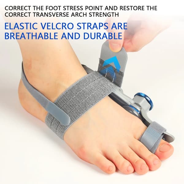 Bunion Korrigerer, Justerbar Spænding, Blød Silikonepude,1PC