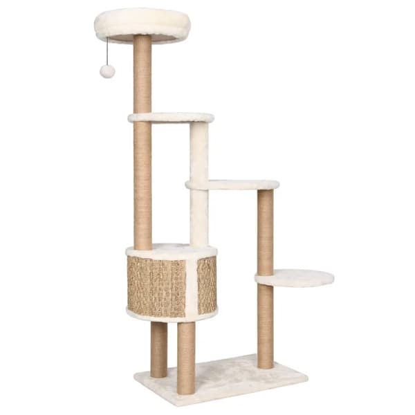 Kattetårn, Multi-niveau Design, Holdbar Konstruktion,Beige