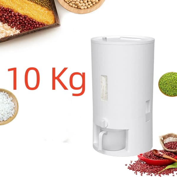 Risbehållare, 10 kg kapacitet, lufttät försegling,Elfenben