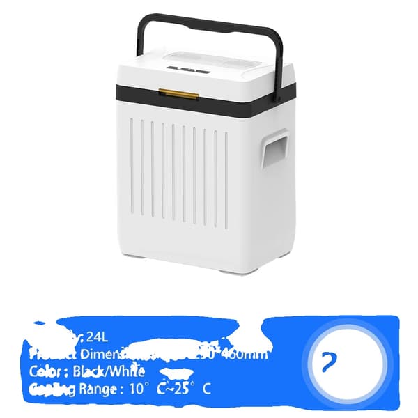 Kylskåp, Bärbar Mini Fryser, Effektivt Kylsystem,24L