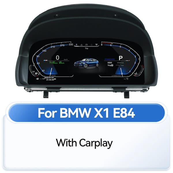 Digitalt instrumentkluster, anpassningsbart användargränssnitt, stöder fordonsfunktioner,med Carplay