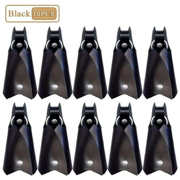 Nøglekæde, Anti-tab Design, Universel Kompatibilitet,Sort-10PCS