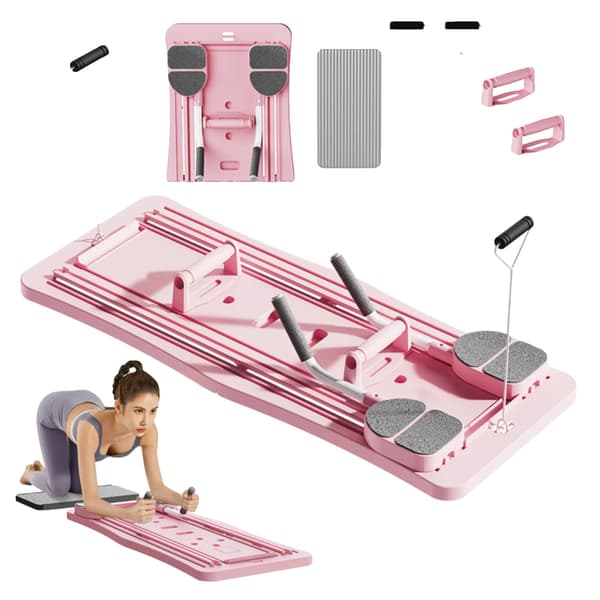 Kärntränare, Fällbar Design, Mångsidiga Träningar,Rosa