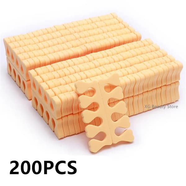 Tåseparator, Blød Skum, Komfortabel Pasform,200pcs beige