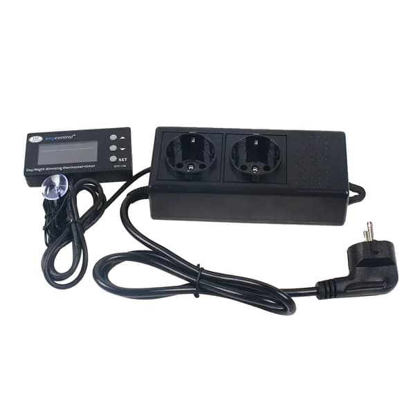 Temperaturregulator, PID-teknologi, NTC-sensor,sort