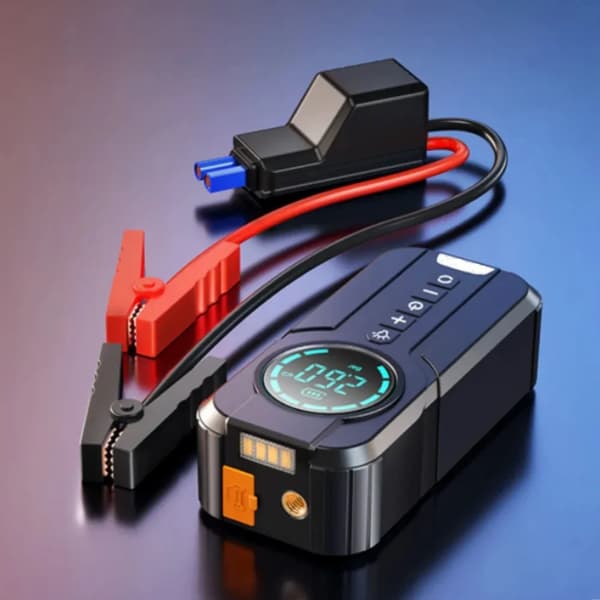 Bærbar biljumpstarter, luftkompressor, nødbelysning,T-JA01