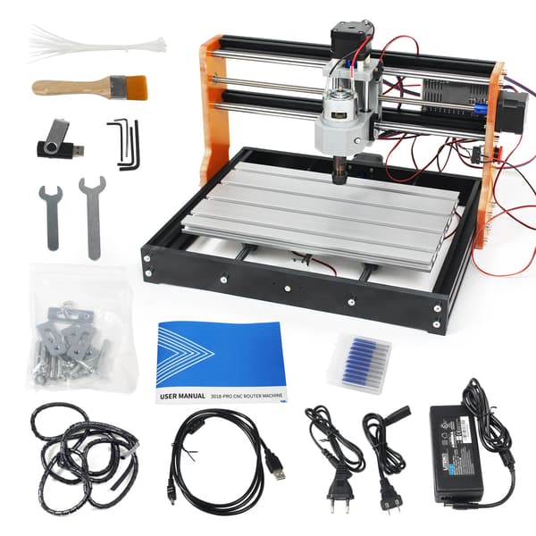 CNC Router, 3 Akse Drift, Offline Controller,7w laser add-a, 3018 pro-a