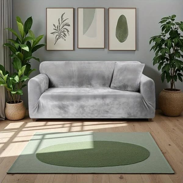 Sofföverdrag, Polyester, Passar 1-4 Sitssoffor, Halkfri Design, Maskintvättbar, Modern Stil