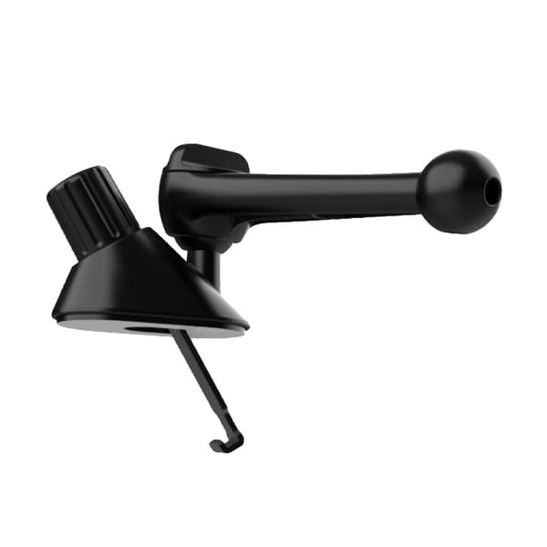 Biltelefonholder, 17mm kuglehovedbase, luftventilklips,sort
