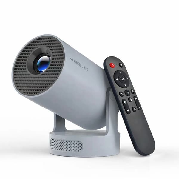 Projektor, 8K Understøttelse, Bærbart Design,ProNewGrey-Stemme RC, EU Stik-b