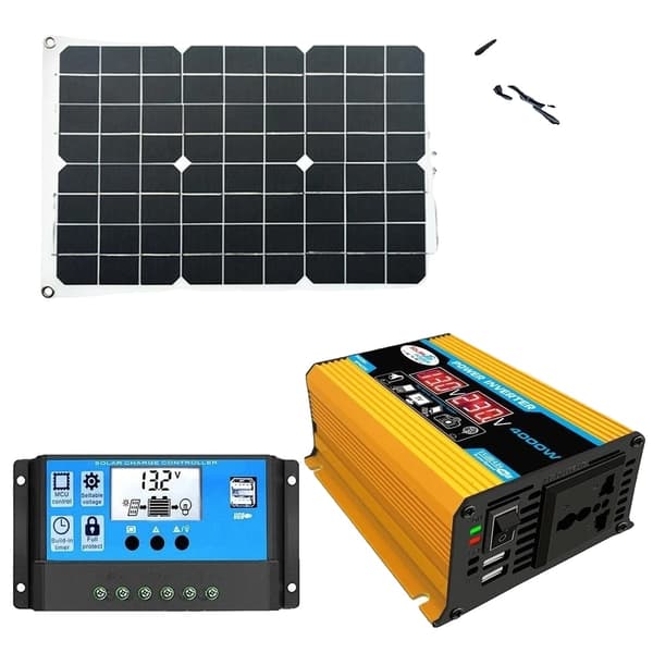 Solenergisystem, 4000W inverter, effektiv solpanel,4000W 12V til 220V