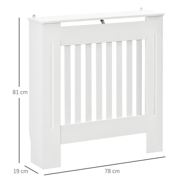Radiatorskydd, Modern MDF-design, Lätt montering,VIT