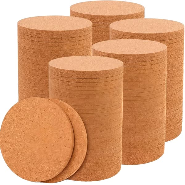 Korkunderlag, Absorberende, Skridsikre,200stk10x10x0.4cm