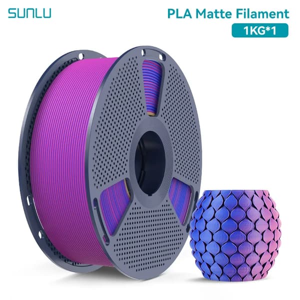 PLA Filament, 1,75 mm Diameter, Glat Overfladefinish,Rød-Blå