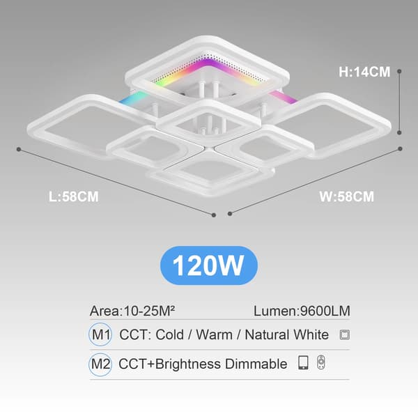 Loftlampe, RGB-belysning, Moderne design,RGB