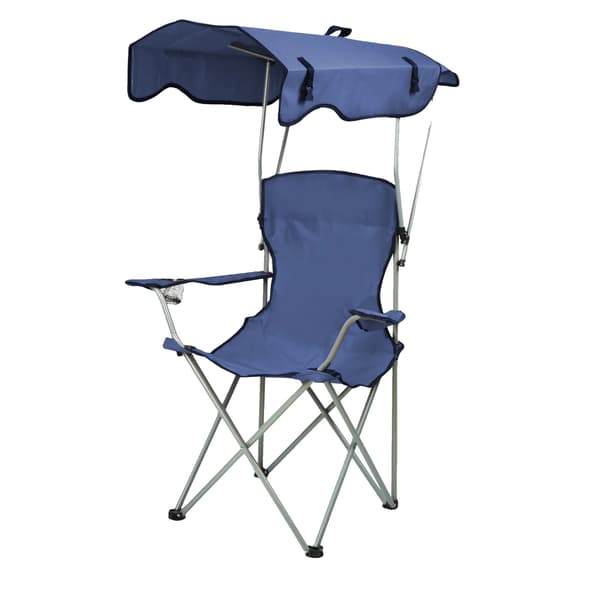 Foldbar Campingstol, Letvægts, Solbeskyttelse,mørkeblå