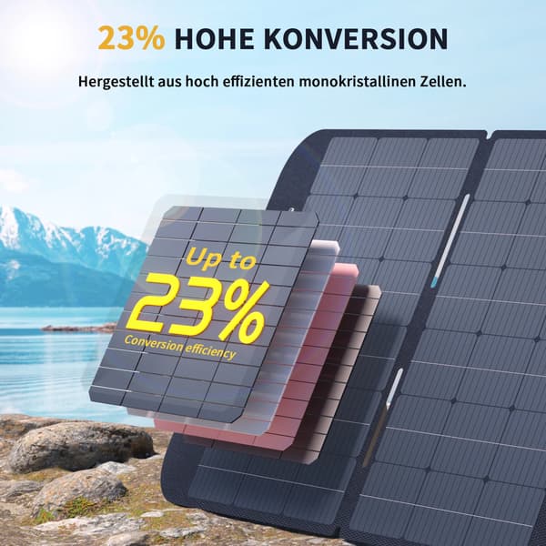 Solpanel, Foldbart Design, Høj Effektivitet,VS400