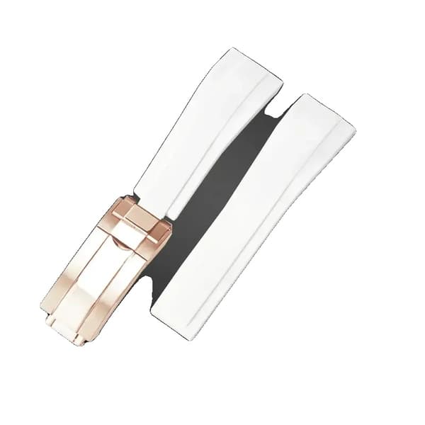 Urrem, Silikone Materiale, Holdbart Design,20mm, Hvid-Alle Rose-Z9