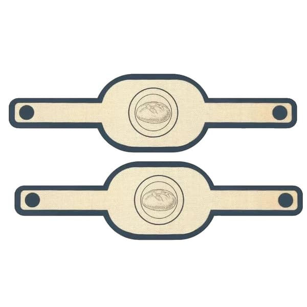 Silikone Brød Slingemåtte, Lange Håndtag, Non-Stick Overflade,2PCS Oval