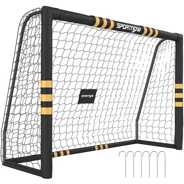Fotbollsmål, Hållbar PVC, Lätt Montering, Svart