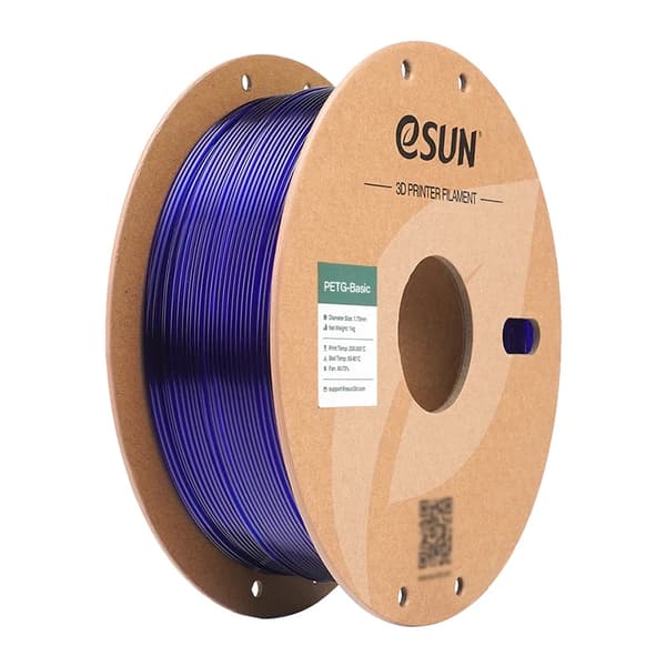 3D Filament, PETG Material, Hög Seghet,GENOMSKINLIG BLÅ