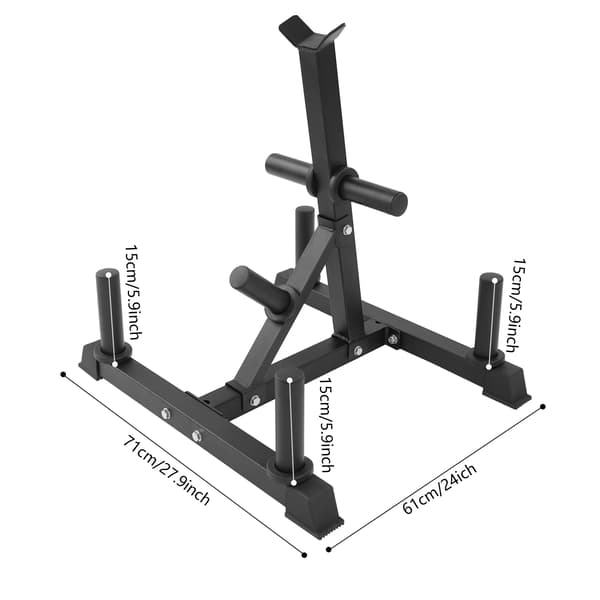Hantelställ Organisatör, Stöder 300 kg Lastkapacitet, Effektiv Platsbesparande Design,svart