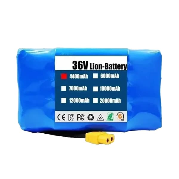 Batteripack, 36V kraft, 12000mAh kapacitet, 4400mAh