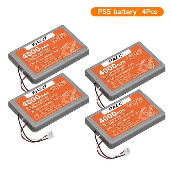 Trådlöst kontrollbatteri, 4000mAh kapacitet, säkerhetsfunktioner, 4PCS Batteri