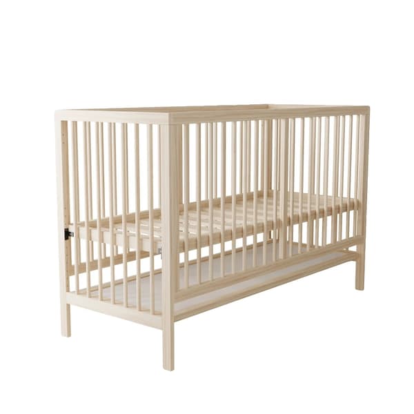 Babyseng, Konvertibel Design, Justerbar Højde,Børneseng