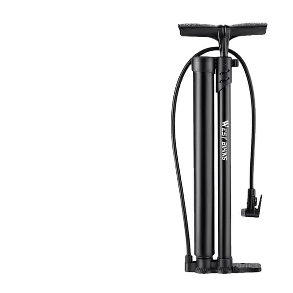 Cykelpump, Manuell Drift, 160 PSI Tryckmätare,Lång stil svart