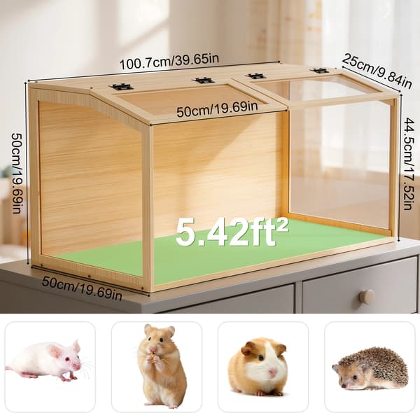 Hamsterbur, Bid-sikker Design, Rummelig Indvendig,L