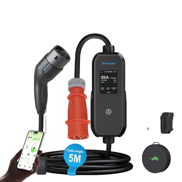 EL-lader, 11KW effekt, Smart App kontrol,11KW og adapter