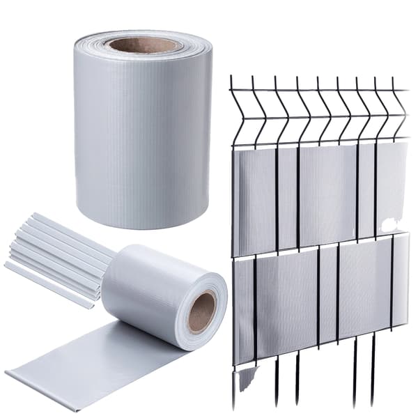 Stängseltejp, 19 cm bredd, 35 m längd, hållbart PVC-material, UV-beständig