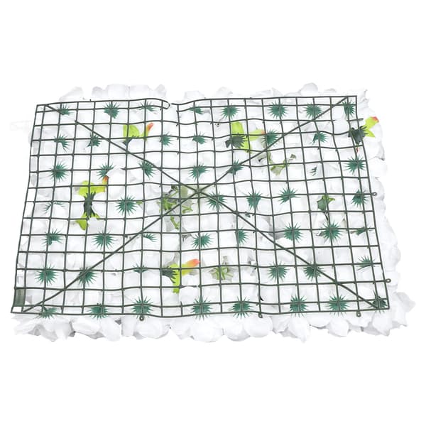 Kunstige Blomsterpaneler, Perfekte til Baggrunde, Alsidig Dekoration,HVID