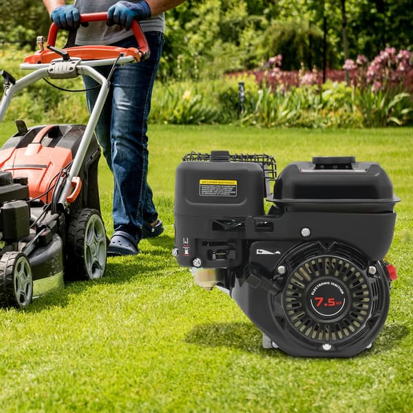 Benzinmotor, 7,5HK Effekt, Kompakt og Alsidig Design,sort