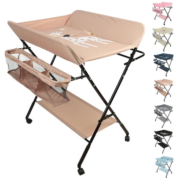 Babyskiftemøbel, Holdbart Design, Miljøvenlige Materialer,Lys Pink
