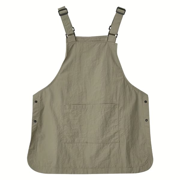 Arbetsförkläde, Hållbar Bomull, Unisex Design,Olivgrön
