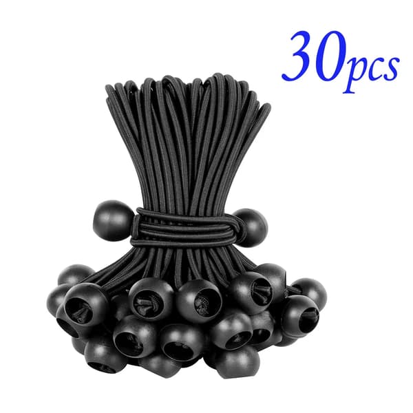 Bold Bungee Snore, 15 cm Længde, Kraftig Konstruktion,Sort 30stk