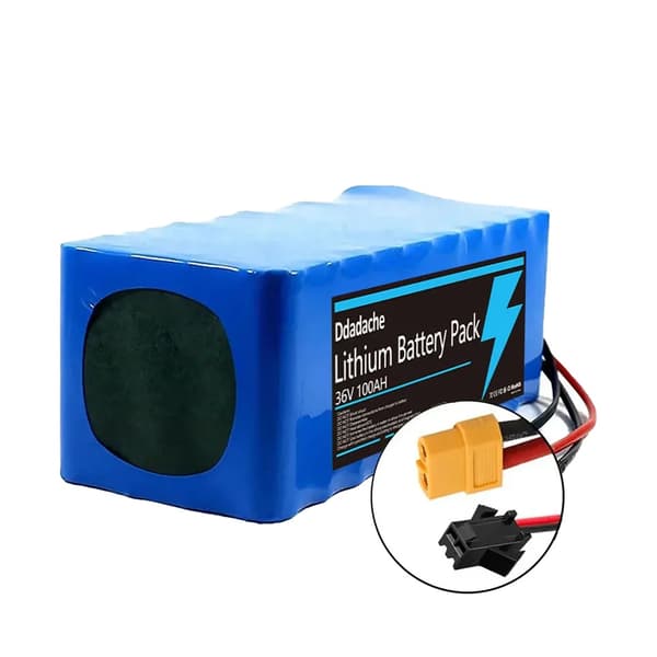 Elcykelbatteri, 100Ah kapacitet, 36V,XT60-SM
