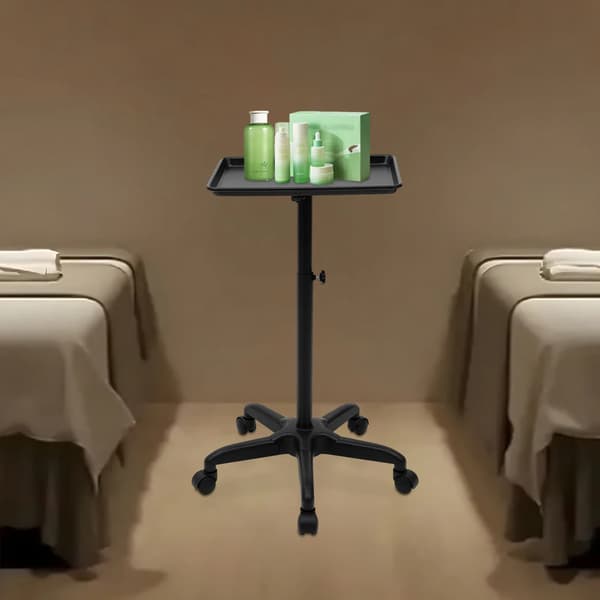 Salonvogn, Justerbar Højde, Holdbare Materialer,sort