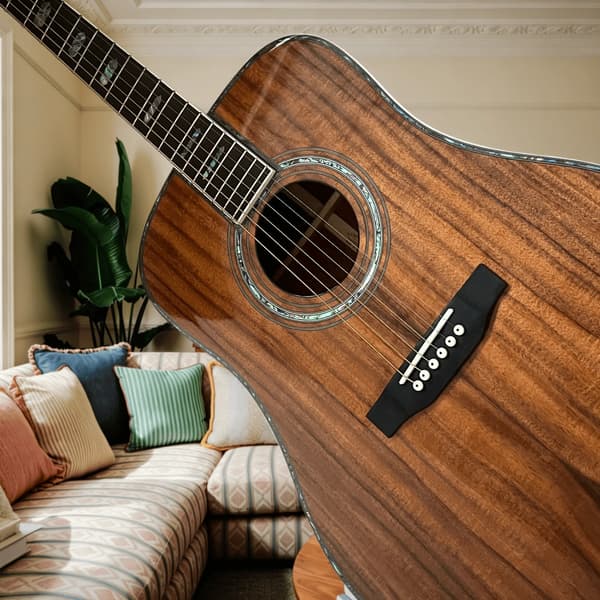 Gitarr, KOA-kropp, Rosenträsgrepp,Brun