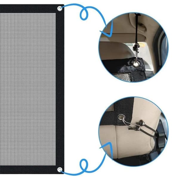 Hundbilbarriär, Lätt installation, Hållbart material,svart