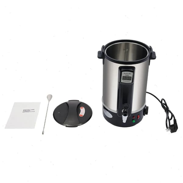 Voksvarmer, 8L kapacitet, justerbar temperaturkontrol,sort