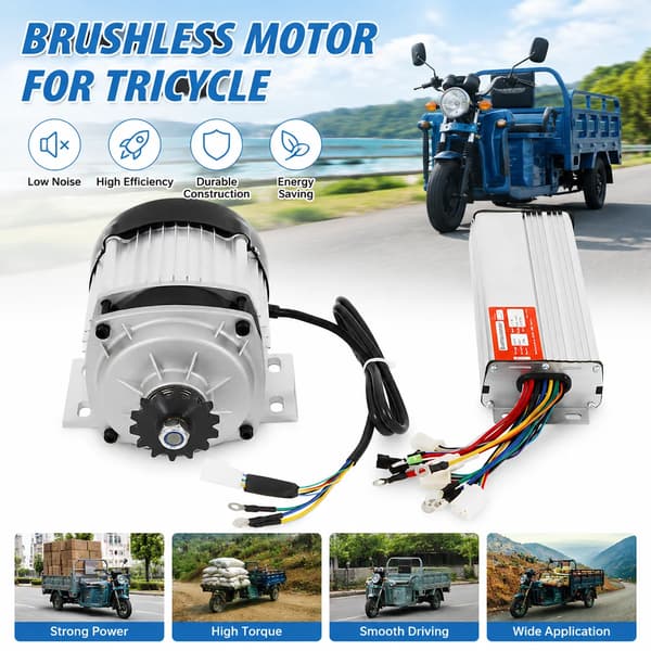 Elektrisk Motor, 750W Effekt, Høj Effektivitet,0