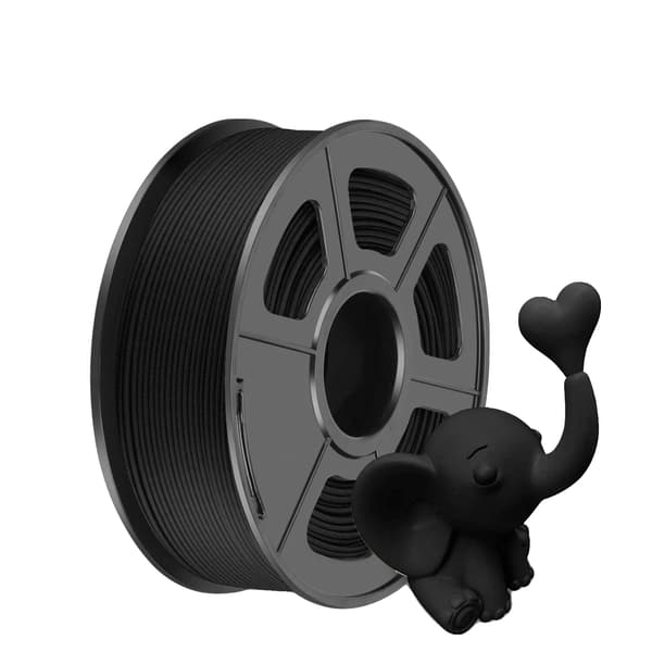 3D-printer filament, PLA-material, 1,75 mm diameter,sort
