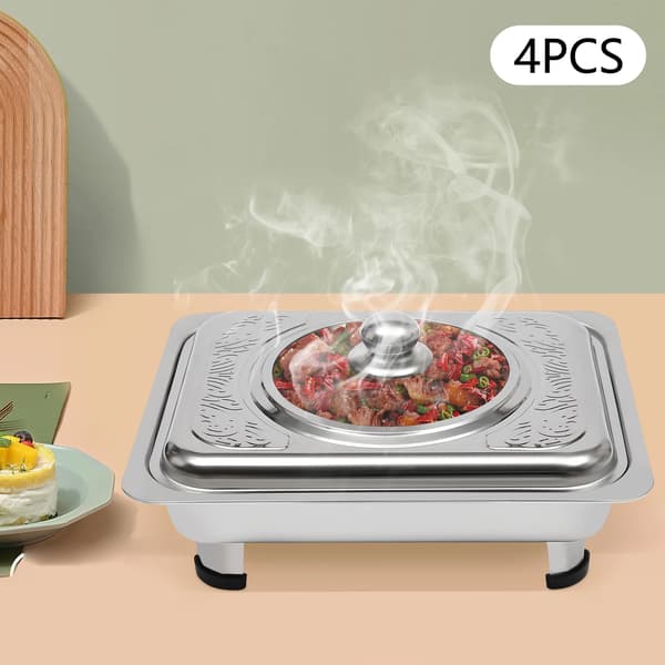 Chafing Dish, Rostfritt Stål Material, Elegant Design,Silver