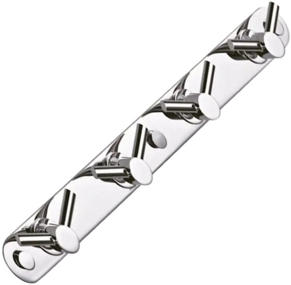Badrumshanddukshängare, Rostfritt stål, 8 krokar,Silver