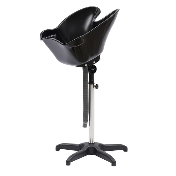 Hårtvättsbasin, Justerbar Höjd, Ergonomisk Design,svart