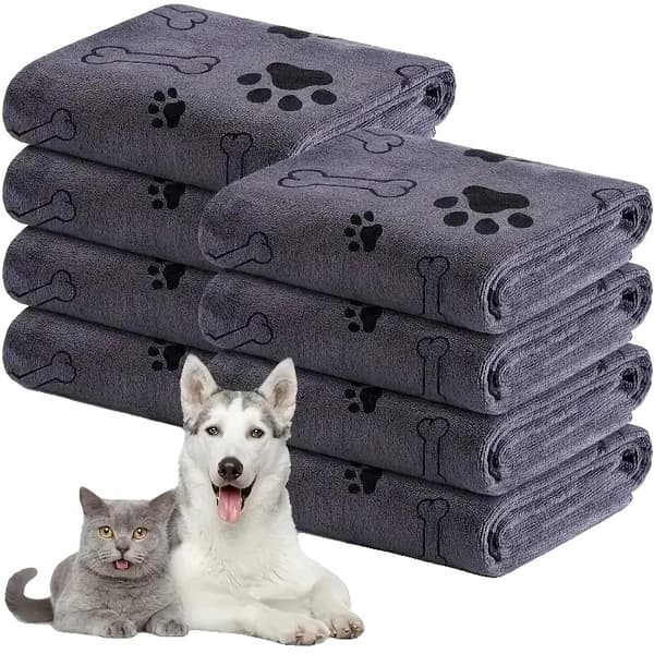 Hundhandduk, Snabbtorkande, Mycket Absorberande,GRÅ